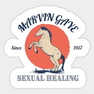 Marvin Gaye // Horse Art Sticker